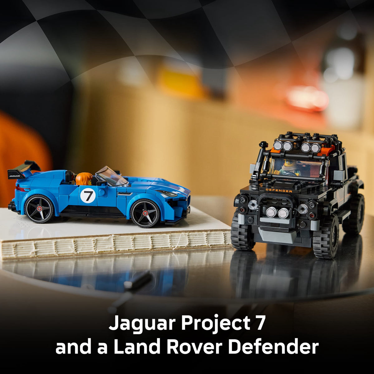 LEGO Speed Champions Jaguar Project 7 & Land Rover Defender - Building Toy for Boys & Girls, Ages 10+ - Toy Car for Kids - Detailed Features - Gift for Birthdays - 77264
