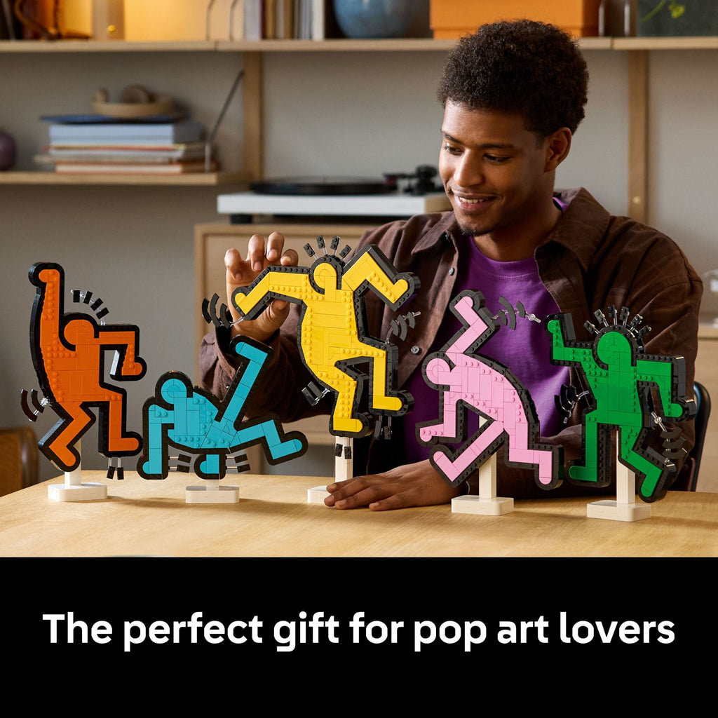 LEGO Art Keith Haring – Dancing Figures - Home Decor Building Set for Adults - Wall Art Decor - Gift Idea for Men, Women and Art Lovers who Enjoy DIY Arts and Crafts - 31216
