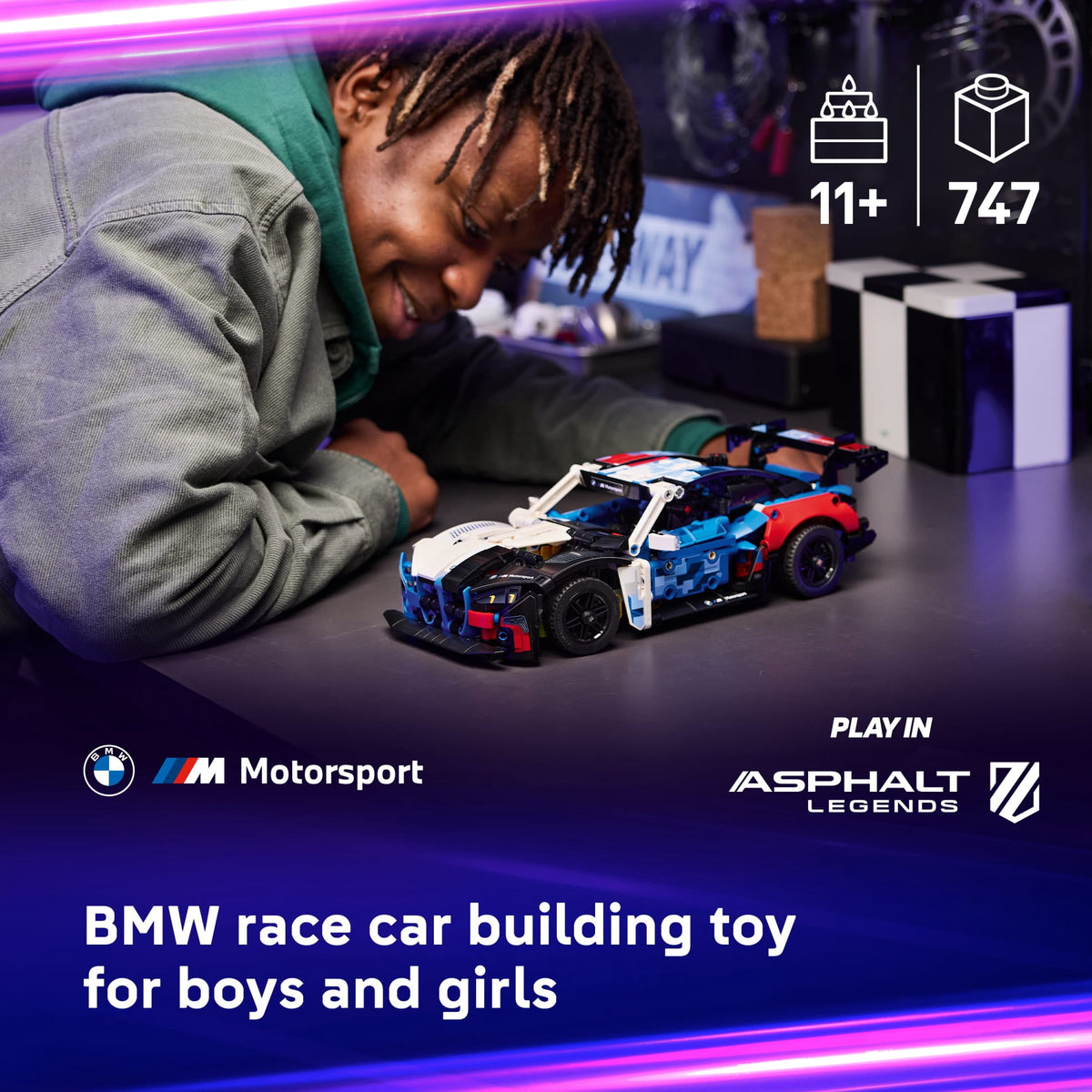 LEGO Technic BMW M4 GT3 EVO Race Car Toy - Building Toy for Boys & Girls, Ages 11+ - Model Car Display Kit for Bedroom Decor - Gift for Birthdays - 42226