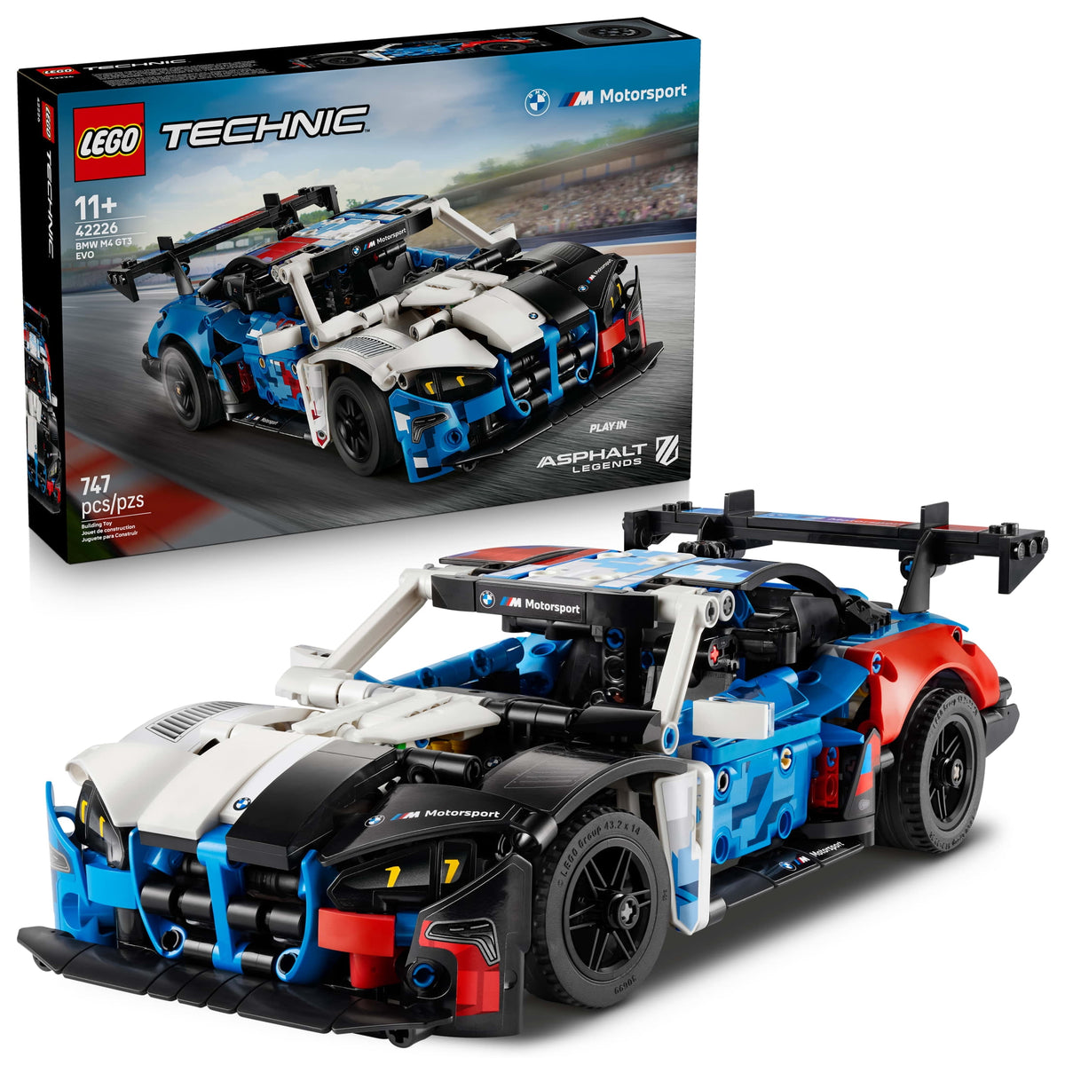LEGO Technic BMW M4 GT3 EVO Race Car Toy - Building Toy for Boys & Girls, Ages 11+ - Model Car Display Kit for Bedroom Decor - Gift for Birthdays - 42226